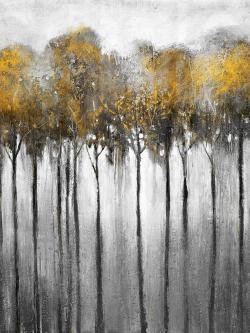 Forêt abstraite jaune