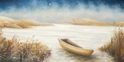 Boat in the middle of a swamp