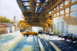 Voitures sous le pont