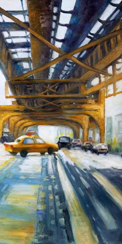 Voitures sous le pont