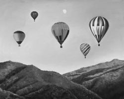 Air balloon landscape