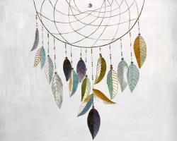 Attrapeur de rêves avec plumes