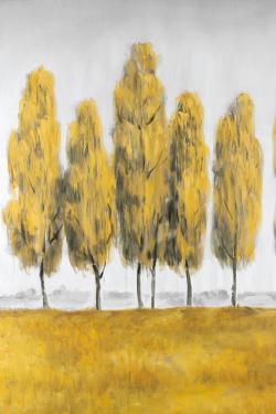 Abstract yellow trees