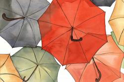 The umbrellas of petit champlain