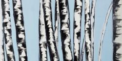 Pastel birches