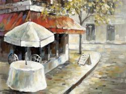 Rue déserte et ensoleillée