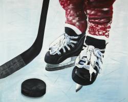 Young hockey player