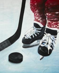 Young hockey player