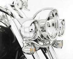 Lumière d'une moto