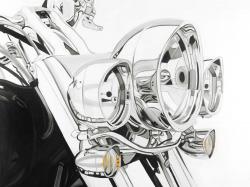 Lumière d'une moto