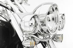 Lumière d'une moto