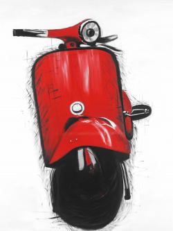 Scooter italien rouge