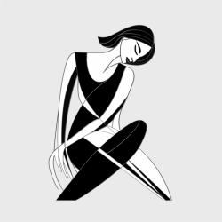 Sitting woman