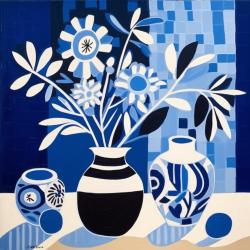 Blue vases