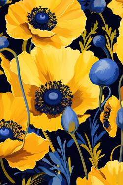 Jaune et bleu
