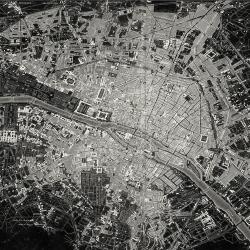 Airplane satellite view