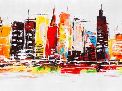 City in bright colors