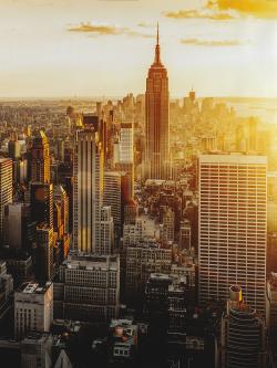 New york city at sunset
