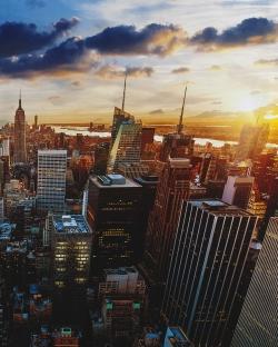 City of new york by dawn