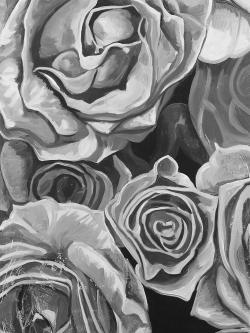 Grayscale roses