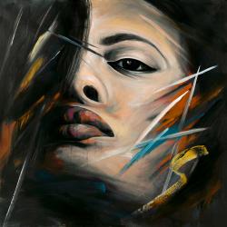 Abstract woman portrait