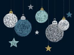 Christmas ball vector