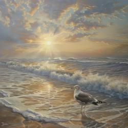 Seagull on the beach