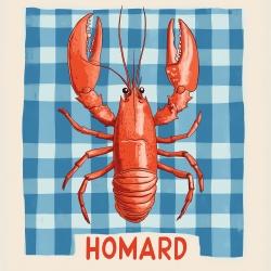 Lobster on table