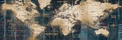Carte du monde abstraite