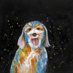 Labradoodle abstrait