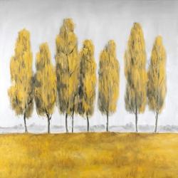 Abstract yellow trees