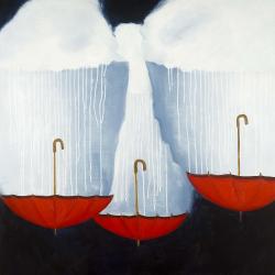 Upside down umbrellas