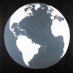 Earth satellite view