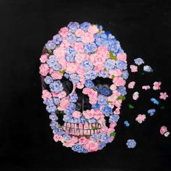 Crâne de fleurs