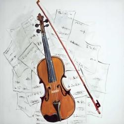 Violon sur partitions