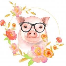 Petit cochon joyeux