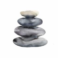 Four hot stones