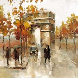 Arc de triomphe in autumn