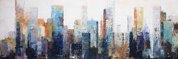Texturized abstract city