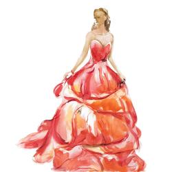 Magnifique robe de bal rouge