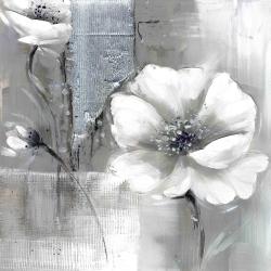 Fleurs monochrome et argent