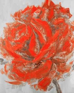 Rose abstraite