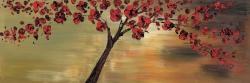Red flowers tree