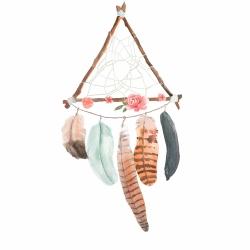 Triangular dream catcher