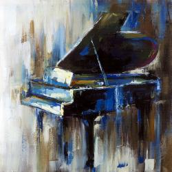 Piano à queue abstrait