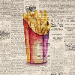 Vintage style french fries