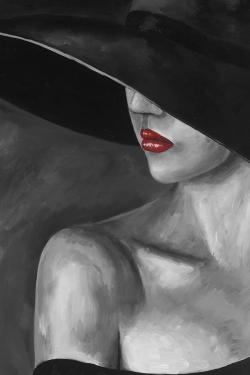 Femme mystérieuse avec un chapeau