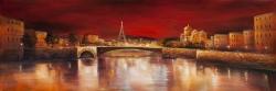 Paris by red dawn