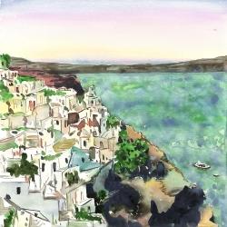 Paysage de la crète