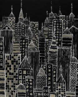 Illustrative city towers